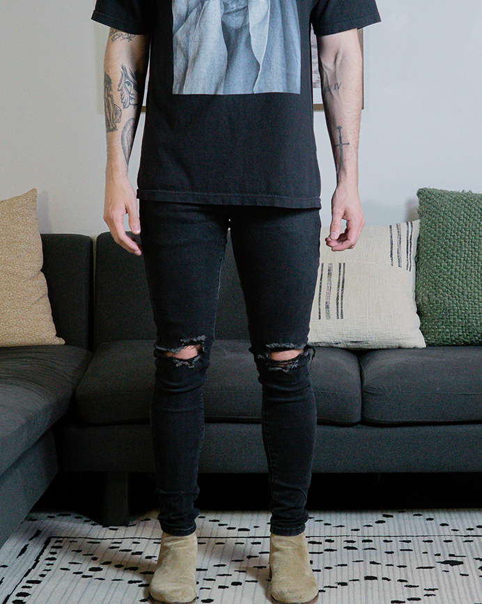 ESSENTIAL SKINNY JEAN : MIDNIGHT BLACK