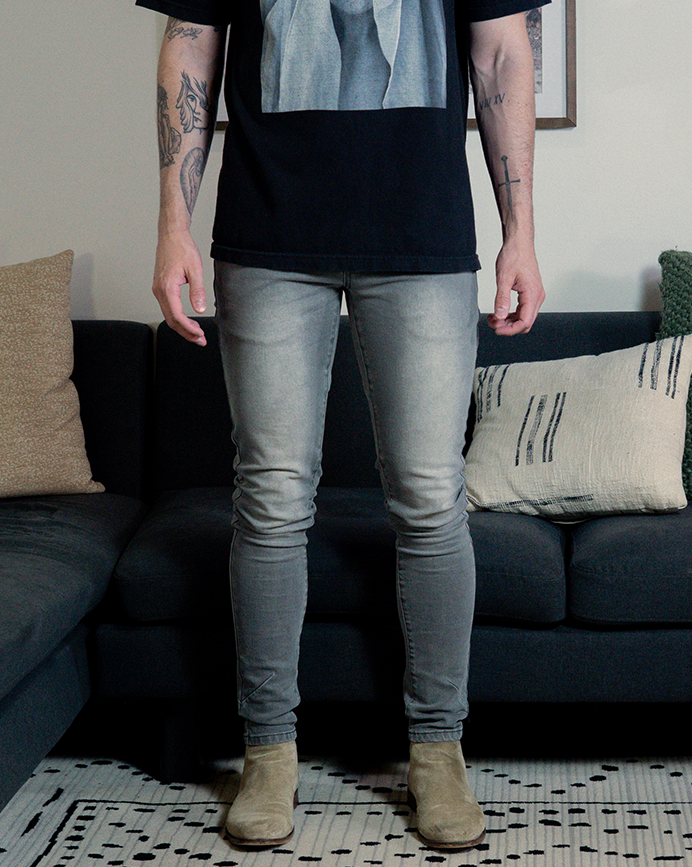 ESSENTIAL SKINNY JEAN : STONE GREY