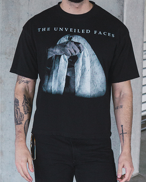 THE VEIL CROP TEE : PHANTOM BLACK