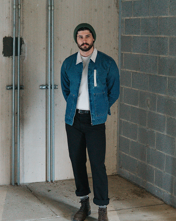 CRESTLINE DENIM JACKET : WASHED BLUE