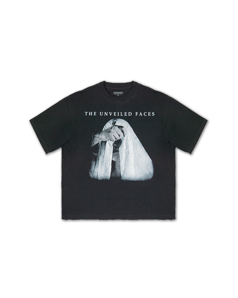 THE VEIL CROP TEE : PHANTOM BLACK