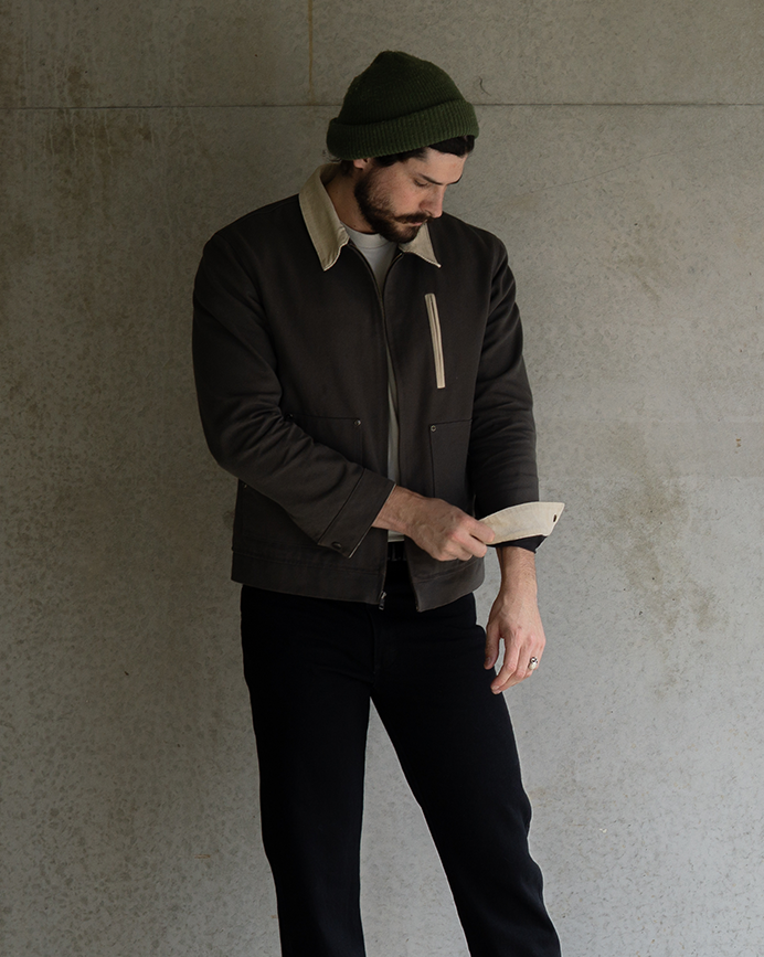 VANGUARD CANVAS JACKET : ASH GREY