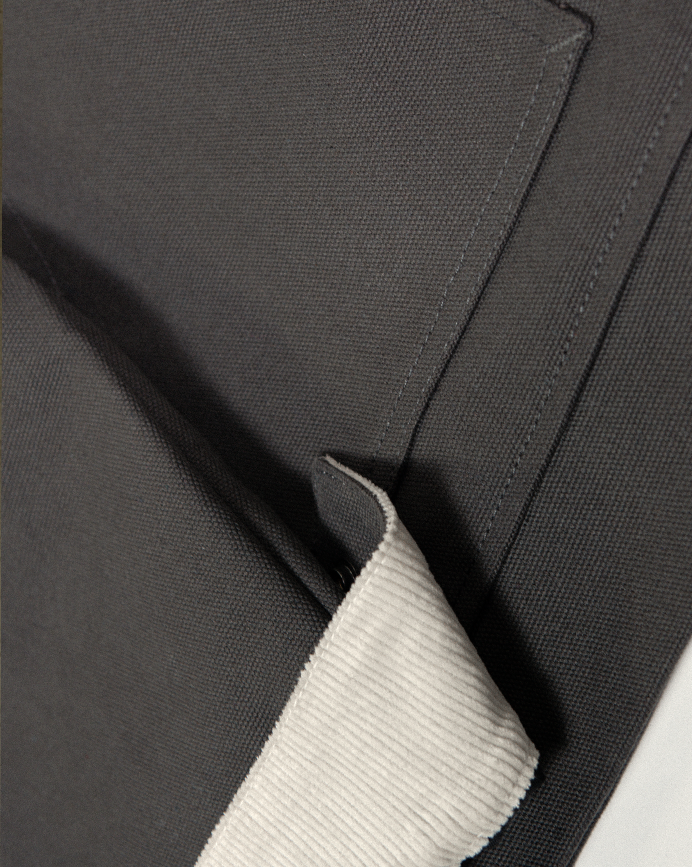 VANGUARD CANVAS JACKET : ASH GREY