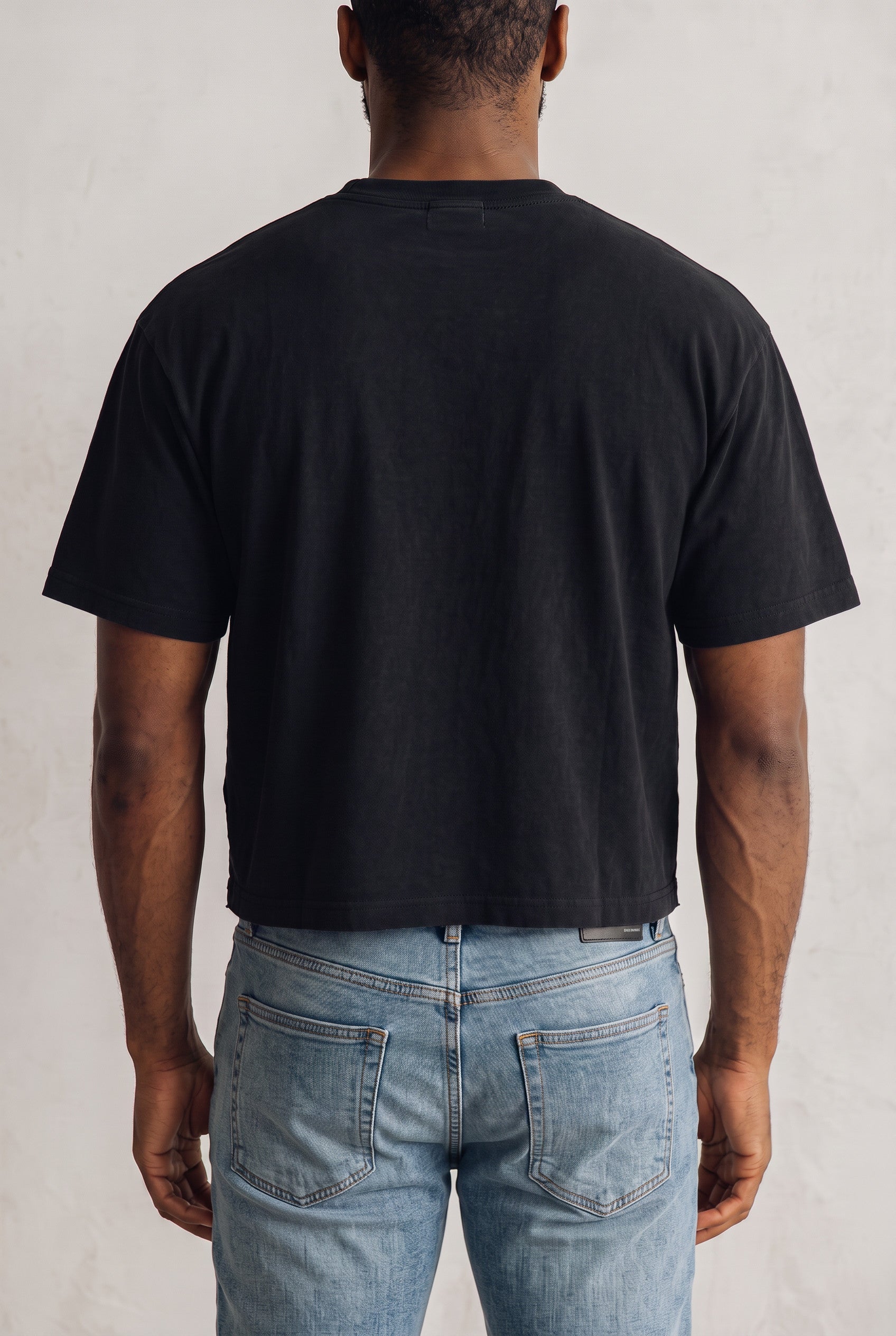 THE VEIL CROP TEE : PHANTOM BLACK